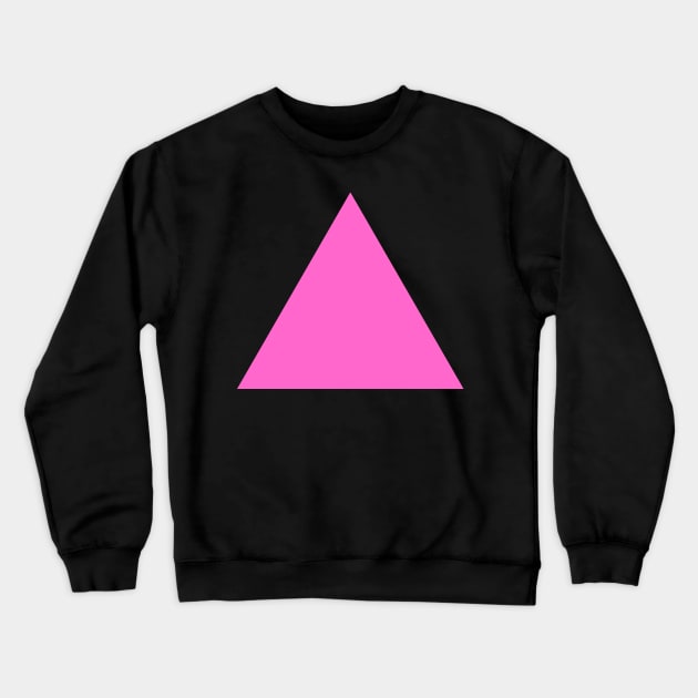 Pink Triangle Crewneck Sweatshirt by n23tees